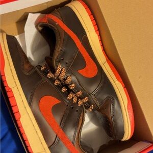 Nike Brown and Orange Sneakers